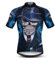 Radtrikot Herren MTB Trikot Reißverschluss Kurzarm Biker Tops Mountain Road Bekleidung Fahrrad Shirts Jacke Sommer Pro Team Rennrad Trikot für Herren Atmungsaktiv Schnelltrocknend Blau Schwarz Größe L