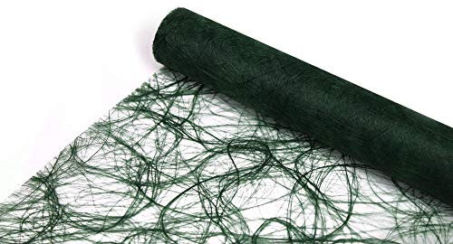 Sizoweb Tischläufer Tischband Dekoration Dekor Breite 30 cm Rollenlänge und Farbe wählbar Dunkelgrün 25 Meter