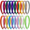 Cerchietti per Capelli Fascia per Capelli in Raso Cerchietti di Plastica per Donna Ragazze 15mm Larghezza Multicolore 20 Pezzi