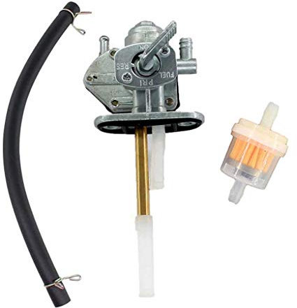 HURI Robinet de carburant et filtre à essence - Tuyau à essence pour Suzuki Bandit GSF600S 1996-2003 Bandit GSF1200S 1997-2000 Petcock