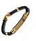 Wonder Care Goldenes Messingarmband für Herren | Lederarmband Bahubali Armreif für Männer | Religiöses Kada aus Messing | Armband in freier Größe für Weihnachten, Neujahr und Valentinstag