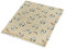 1buy3 Jersey Stoff Gemustert zum nähen | 92% Baumwolle, 8% Elasthan | Kinderstoff | Baumwolljersey | Muster: Zebra beige | 100cm x 160cm | Grundpreis je m² = €8,43