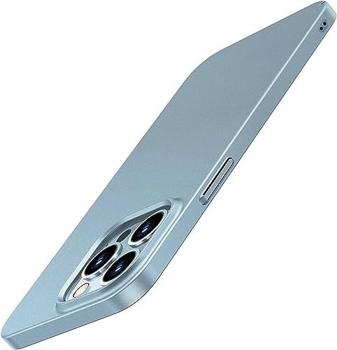 Galful iPhone 13 Pro Max Hülle 2021, Ultra Dünn Matte Handyhülle Slim Schutzhülle Kratzschutz Hardcase Anti-Rutsch Hard PC Case Cover Kompatibel mit iPhone 13 Pro Max, 6.7 Zoll -Hellblau