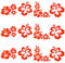 GORGECRAFT Hibiskus Blumen Auto Aufkleber Hawaiische Aufkleber Rotes Vinyl Automotive Außendekoration Für SUV Truck Motorrad Türen Wände Laptop