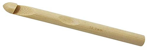 Eco-Friendly Bamboo Crochet Hooks for Knitting Wood Yarn Hook Needles 3mm - 25mm (15cm x 12mm)