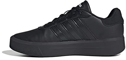 adidas Femme Court Platform Shoes Chaussures, Core Black/Core Black/Cloud White, 38 2/3 EU