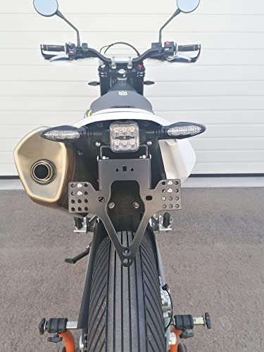 Kennzeichenhalter GroFaTec EVO für Husqvarna 701 Enduro LR 2016-2022 Kennzeichenträger Nummernschild Träger Halter kurzes Heck Heckumbau Porta Targa Rockstar huski sm