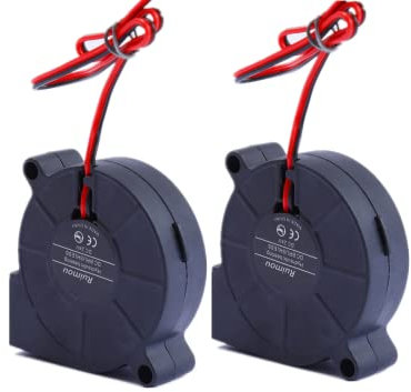 50mm Ventilateur 24v 5015 Roulement hydraulique 50mm x 15mm Turbo ventilateur de refroidissement sans balais DC pour imprimante 3D (2Pcs)