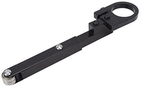 Fockety Belt Sander Attachment, Angle Grinder Modification Tool, 270mm Fixing Plate, 10mm Hole, 80 Grit, Includes Plate, Wrench, Shaft, Belt, Hex Wrench