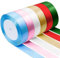 CoKeeSun 6 Farben Geschenkband, 132m x 2cm Bunt Satinband Schleifenband Dekoband Stoffband für Geschenkverpackung, Bastelarbeiten, Valentinstag, Festlichen Party Dekorationen (22m/pro Volumen)