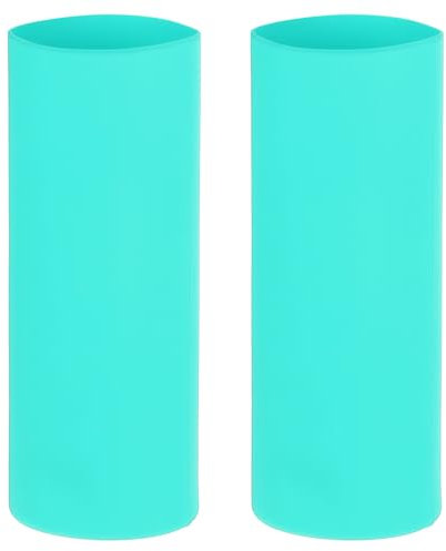 PATIKIL Silicone Sublimation Tumblers Sleeve, 2 Pcs Heat Resistant Seamless Tumblers Wrap for 20 Oz Skinny Sublimation Blank Cups, Green