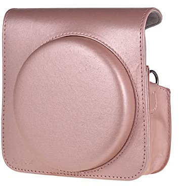 SENHE Kamera-Schutzhülle aus PU-Leder mit verstellbarem Schultergurt, Kamera-Zubehör, passend für Fujifilm Instax Square SQ6, dunkles kaki