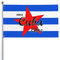 Garten Flaggen Viva Cuba Libre Kostenlose Kuba-Flagge Balkonflagge Durable Außenbanner Wetterfest Dekorative Fahnen Für Hof Home Yard 90x150 cm