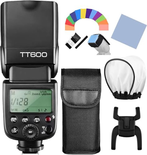 Godox Thinklite TT600 Flash Speedlite per Fotocamera con Sistema Wireless 2.4G Integrato, GN60, Compatibile con Canon, Nikon, Pentax, Olympus, Fujifilm e Trigger X1T-C/N