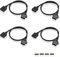 GINTOOYUN 4 Pin RGB Extension Cable 12V 4 PIN to SM 4Pin Female ARGB Connector Adapter Cable for Computer Fan, Motherboard,LED Strip(0.98 FT,4 PCS)(Style 2)