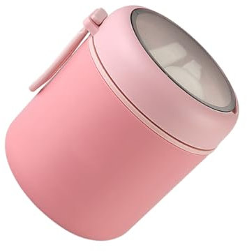 QOKLIYUI Stainless Steel Thermos Soup Flask Soup Hot Anywhere Specifications Soup Flasks For Hot Food Thermos Food Flask Portable, 304 pink-530ml