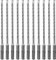 SALI 10PCS SDS Plus Rotary Hammer Drill Bit Kit - Double Thread Tungsten Carbide Tip for Concrete, Brick, Cement Walls, Stone - 7mm x 210mm Hammer Drill Bits
