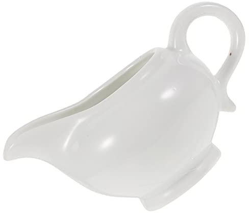 LIFKOME Saucière Céramique Pour Sauces Pot à Sauce Élégant Pour Gravies Et Vinaigrettes Service De Table Moderne Facile à Nettoyer Au Lave-vaisselle