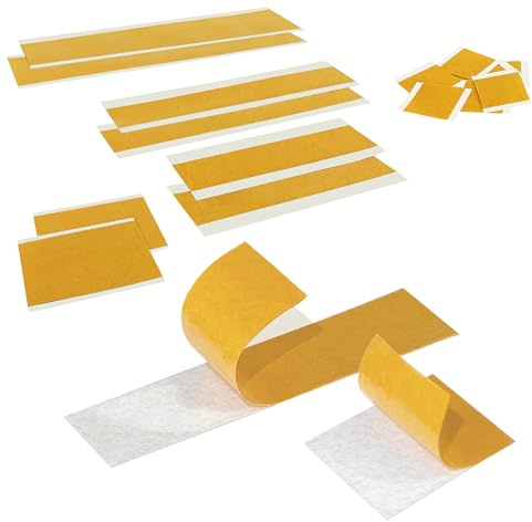 KS24 Products Doppelseitige dünne Klebestreifen oder Klebepads durchsichtig | für Fotos & Bilder, zum Basteln | Ausführung wählbar/B 50 x L 100 Millimeter, 100 Stück