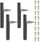 Qeapug 4 Pcs Metal Furniture Legs, 18cm/7 Inch Black Legs for Tables & Cabinets