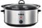 Tower T16040Y Slow Cooker with 3 Heat Settings and Removable Dishwasher Safe Crock Pot, 6.5 Litre, 300W, Stainless Steel