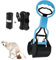katmerio Pelle à déjections canines portable - 28 cm - Avec distributeur de sacs poubelle - Pour pelouse, herbe et gravier