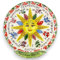 SICILIA BEDDA CAPACI Rosa dei Venti in Ceramica di Caltagirone - h 25 cm ca. con Tre opzioni Colore (1 unità) - Multicolore