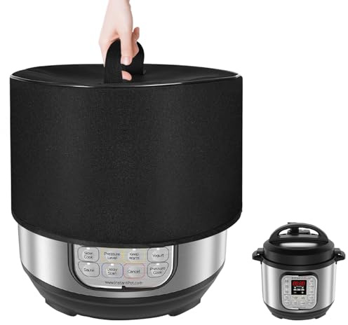 NUENSS-ROR Electric Pressure Cooker Cover for Instant Pot Duo 7-in-1 Mini 3 Quart, Waterproof, Dustproof, Black Nylon