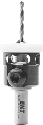 ENT 52052 Svasatore 90° con Arresto di profondità Metallo duro, diametro punta (D2) 2,5 mm, Svasatore (D1) 8,5 mm, L 49 mm
