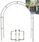 Arco da giardino in acciaio inox 240 cm di altezza x 1,5/1,8/2/2,2/2,4/2,6/2,8/3/3,2/3,5/4/4,5/5 m di larghezza, pergolato durevole per piante rampicanti, matrimoni e cerimonie (colore: 25 mm +