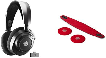 SteelSeries Arctis Nova 7 Wireless Multi-Plattform Gaming-Headset Arctis Nova Booster Pack Cherry Red - Gaming Headset Zubehör - Zweifarbiger Nylon-Kopfband