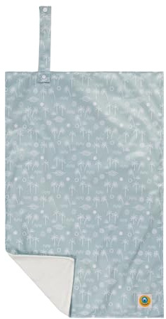 Lumina Wickelunterlage, waschbar, wiederverwendbar, für unterwegs, 45x70cm | wasserdichtes PUL außen, weicher Bambusvelour innen, Sitzunterlage, Beach Feeling