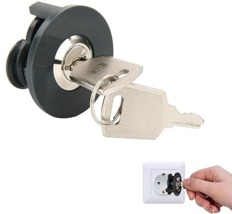 1 Stück Steckdosenschloss Abschließbare Steckdose für ultimativen Schutz und Sicherheit Perfekt für Ihr Zuhause Sichern Sie Ihre Außensteckdosen mit der unterputz Außensteckdose