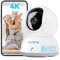 blurams Baby monitor 4K con fotocamera e telecamera di sorveglianza interna, fotocamera da 8 MP con visione notturna a colori, monitoraggio del movimento, 5 GHz/2,4 GHz, configurazione Bluetooth