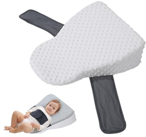 AZIDWERYQ Almohada de cuña para bebés para recién Nacido Safe Suave y cómodo Almohada de bebé con cuña con Cremallera con Cremallera