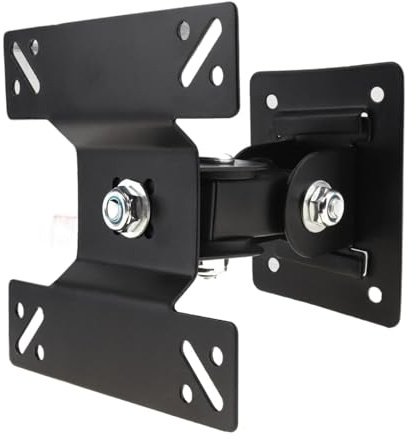 For 14-27 Inch Universal 15KG Adjustable TV Wall Mount Bracket Flat Panel TV Frame Support 180 Degree Rotation With Small Wrench