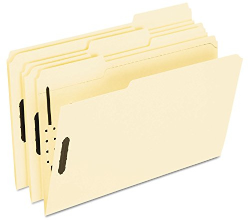 Pendaflex Manila Fastener Folders, Legal Size, 2 Fasteners, 1/3 Cut, 50/BX (FM313EE)
