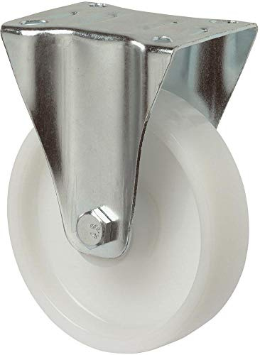 BS-Rollen Bockrolle 200mm Stahlbl verz Poly LG. R