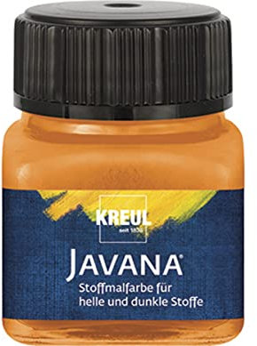 KREUL 90958 - Pintura para textil opaca naranja 20ml. JAVANA TEX