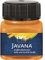 KREUL 90958 - Javana Stoffmalfarbe für helle und dunkle Stoffe, 20 ml Glas orange, brillante Farbe auf Wasserbasis, pastoser Charakter, zum Stempeln und Schablonieren, nach Fixierung waschecht
