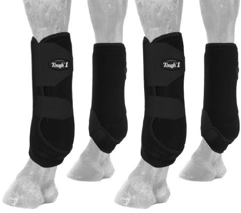 Tough 1 extrem belüftetes Sportgamaschen-Set, Größe S, Schwarz