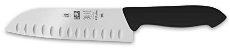 Icel Cubertería Granton Edge Santoku cuchillo de 7 pulgadas. Instrucciones de cuidado incluidas (idioma español no garantizado).