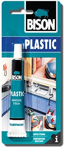 1 x 6305315 Bison Rigid Hard Plastics Repair Adhesive Glue 25ml Extra Strong and Waterproof