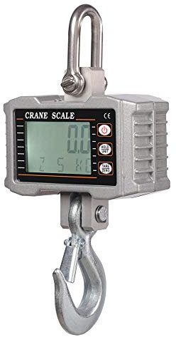 Toplionace OCS-S 1000 KG 2000 LBS Aluminium-Digitale Kranwaage Hochleistungs Kompakt Waage Hebezeug Waage 0,5 kg