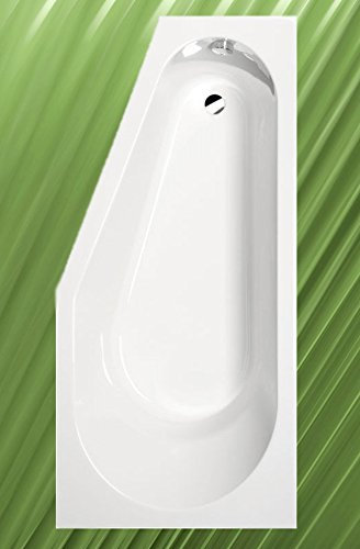 HAK Badewanne TIGRA 170x80cm Weiß, Acryl, Freistehend, Rechteckig, Modern, Lackiert