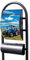 Banjado® Stand Briefkasten in Hammerschlag-Optik in Größe 150x47x22cm mit Motiv Traktor - Briefkasten mit Standfuß/Postkasten freistehend als Standbriefkasten mit Zeitungsfach