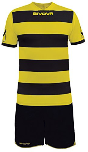 Givova, kit rugby, schwarz/gelb, XL