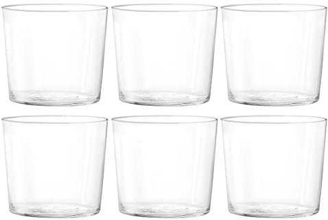 H&H set 6 bicchieri in vetro starck vino cc 270