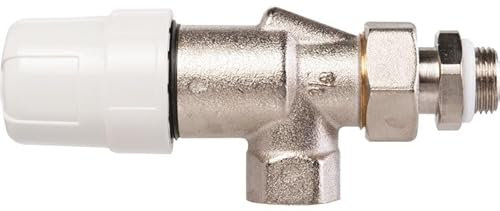 Robinet de radiateur équerre inversé à visser F 1/2 Thermostatisable RBM