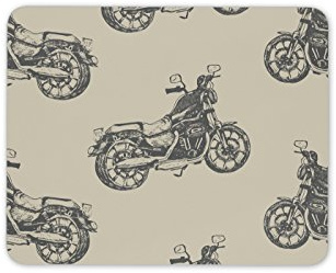 Destination Vinyl Ltd Retro Motorcycle Mouse Mat Pad - Biker Motorbike Bike Dad PC Computer #8331